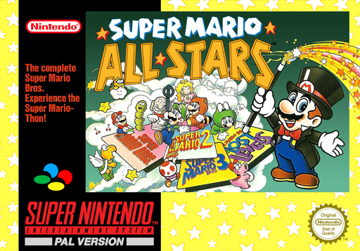 Carátula de Super Mario All-Stars Super Nintendo PAL España