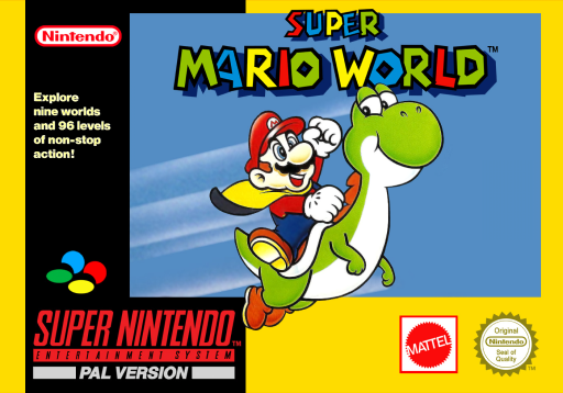 Carátula de Super Mario World Super Nintendo PAL España
