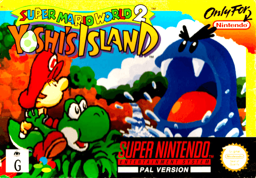Carátula de Super Mario World 2: Yoshi's Island Super Nintendo PAL España
