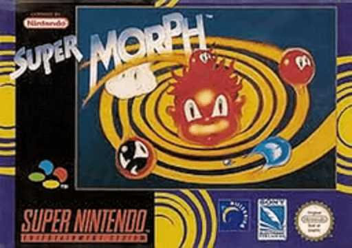 Super Morph SNES cover art reference for custom cartridge, PAL version.