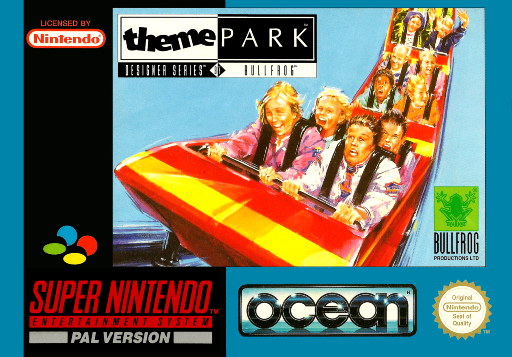 Carátula de Theme Park Super Nintendo PAL España
