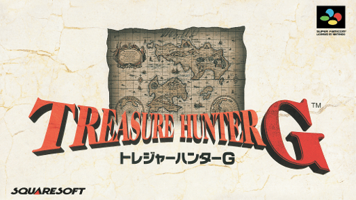 Treasure Hunter G SNES cover art reference for custom cartridge, NTSC-J version.