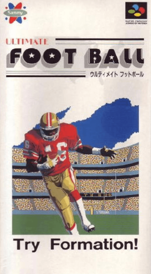 Football Fury SNES cover art reference for custom cartridge, NTSC-J version.
