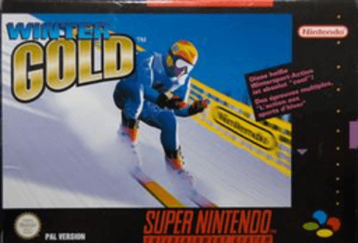 Winter Gold SNES cover art reference for custom cartridge, PAL version.