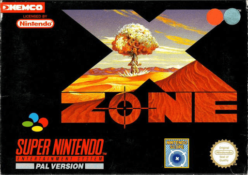 X-Zone SNES cover art reference for custom cartridge, PAL version.