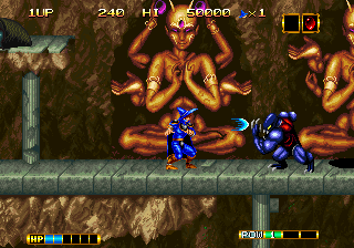 Capture d'écran de Magician Lord sur Neo Geo AES, action / plate-forme de ADK sorti en 1990
