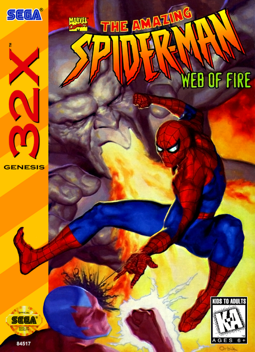 The Amazing Spider-Man - Web of Fire box art