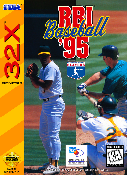 RBI Baseball '95 box art