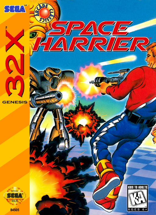 Space Harrier box art
