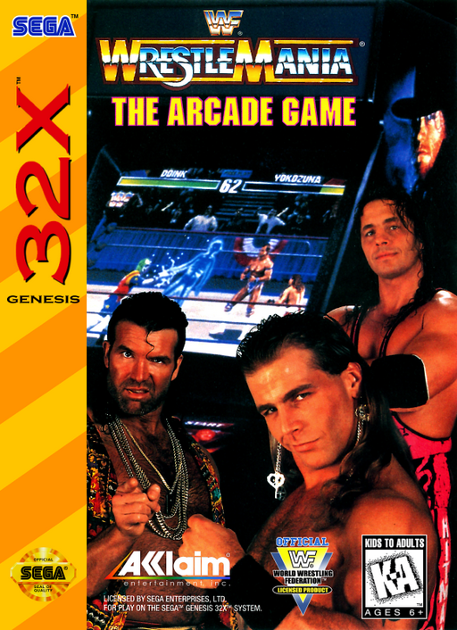 WWF WrestleMania - The Arcade Game box art
