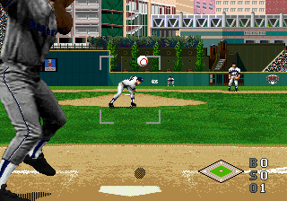 Gameplay of World Series Baseball Starring Deion Sanders