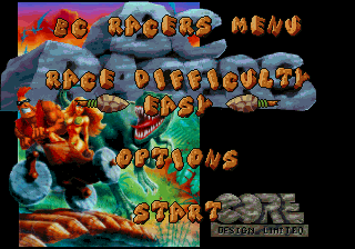 Title screen of BC Racers