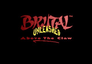 Title screen of Brutal - Above the Claw