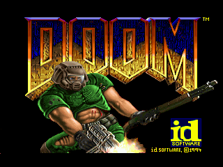 Title screen of Doom