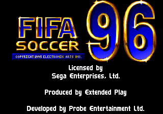 Title screen of FIFA Soccer 96