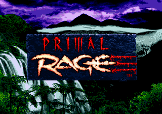 Title screen of Primal Rage