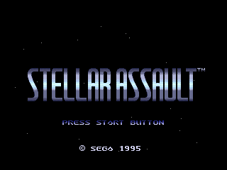 Title screen of Stellar Assault