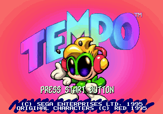 Title screen of Tempo