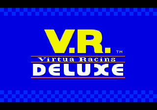 Title screen of Virtua Racing Deluxe