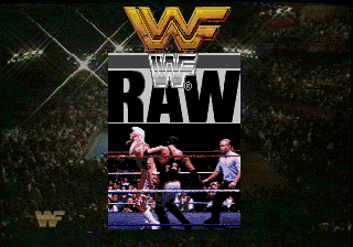 Title screen of WWF Raw