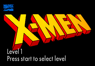 Title screen of X-Men