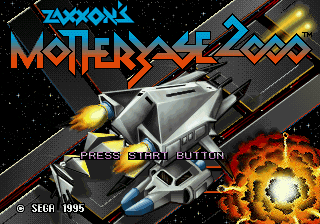 Title screen of Zaxxon's Motherbase 2000