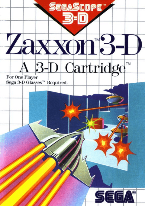 Carátula de Zaxxon 3D Master System PAL España