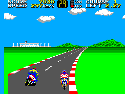 Gameplay of Hang On BIOS