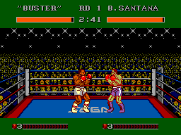 Gameplay of James 'Buster' Douglas Knockout Boxing