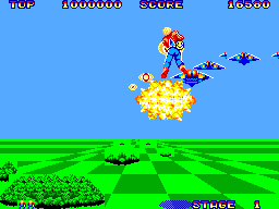 Gameplay of Space Harrier