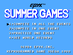 Summer Games (Europe, Brazil)