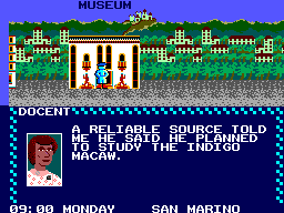 Gameplay of Where in the World is Carmen Sandiego