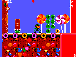 Gameplay of Zool - Ninja of the 'Nth' Dimension