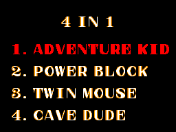 Title screen of 4 PAK All Action
