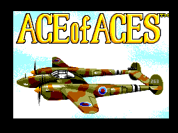 Title screen of Ace of Aces