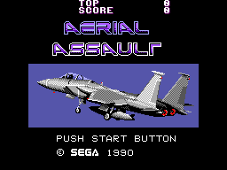 Title screen of Aerial Assault