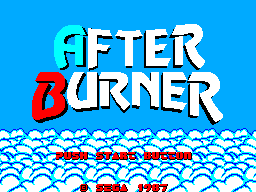 Title screen of After Burner