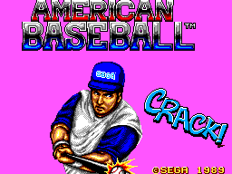 Title screen of American Baseball
