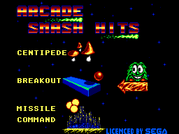 Title screen of Arcade Smash Hits