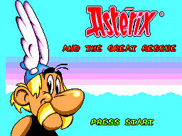 Title screen of Asterix and the Great Rescue