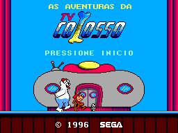 Title screen of Aventuras da TV Colosso, As
