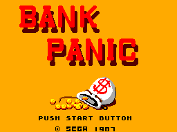 Title screen of Bank Panic