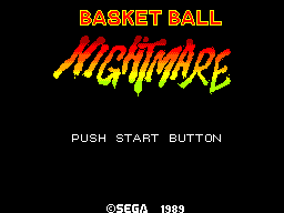 Title screen of Basketball Nightmare