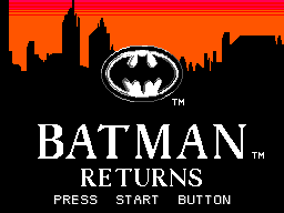 Title screen of Batman Returns