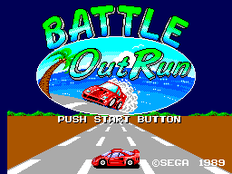 Title screen of Battle Out Run