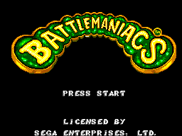 Title screen of Battlemaniacs
