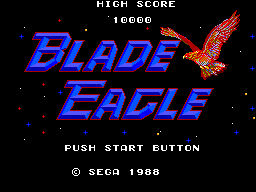 Title screen of Blade Eagle 3-D