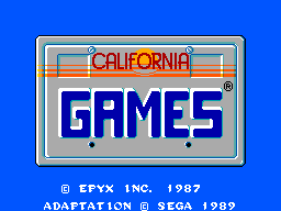 Title screen of California Games