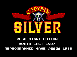 Title screen of Captain Silver