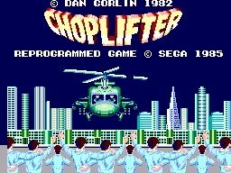 Title screen of Choplifter